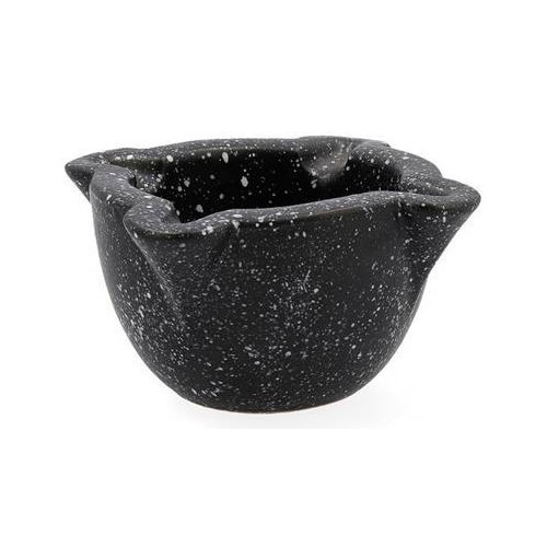 MORTERO QUID EBANO NEGRO JASPEADO 12CMS SIN MANO